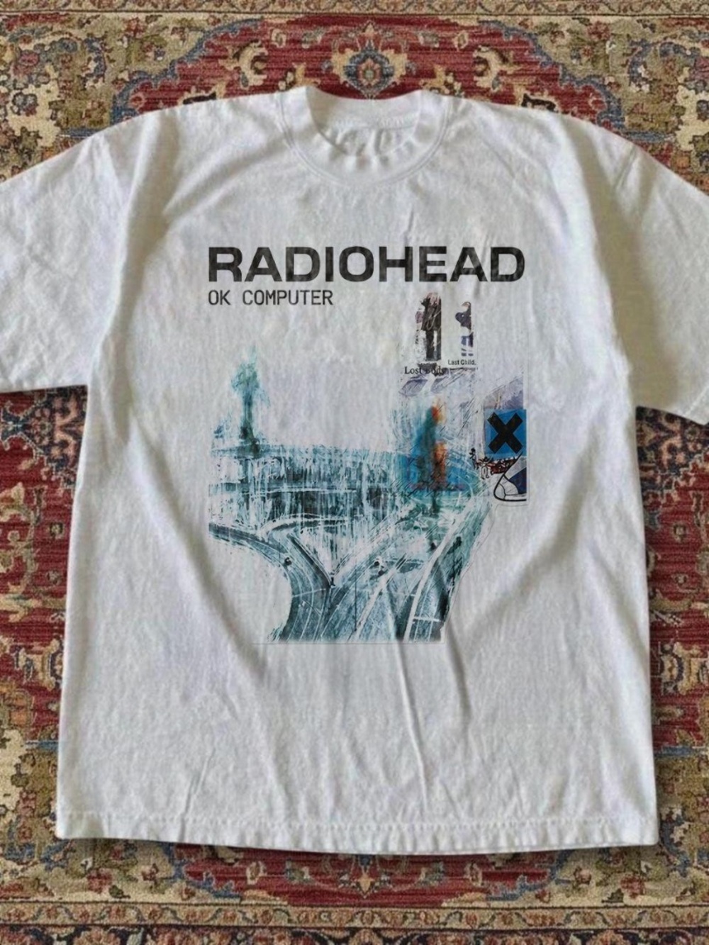 Radiohead OK Computer Graphic T-Shirt - White